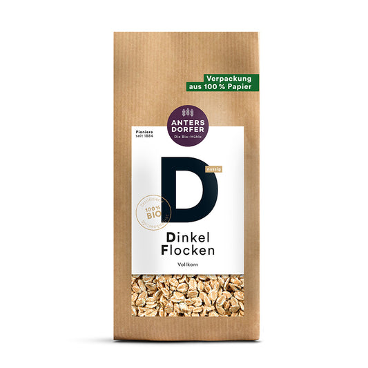 Bio Dinkel Flocken (Vollkorn) 500g