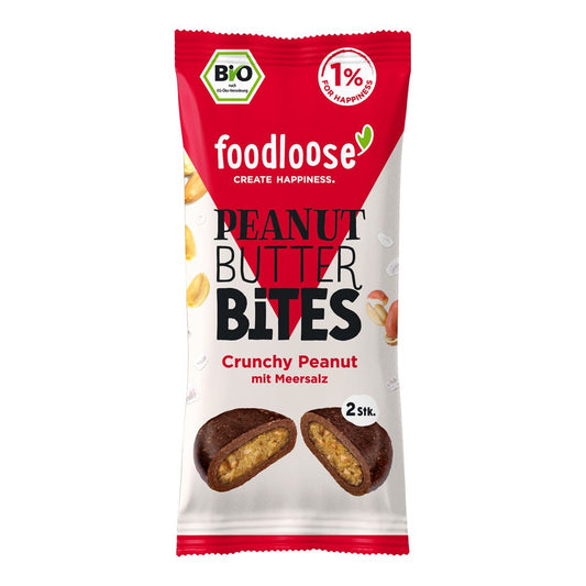 Bio - Peanut Butter Bites Crunchy Peanut 40g - SUVENSO