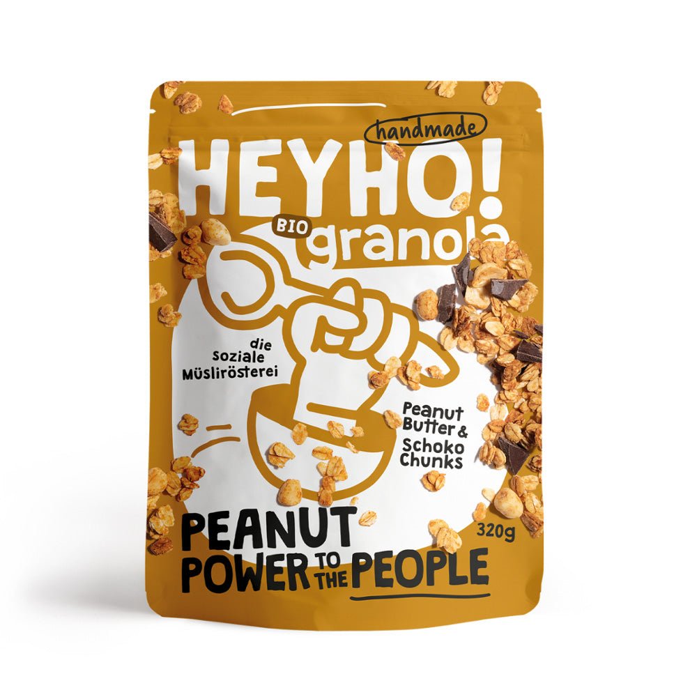 Bio Peanut Power to the People Handmade Granola Beutel 320g - SUVENSO